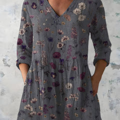 Addison | Long Blouse with V-Neck 0