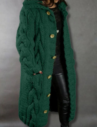 Alessia™ Elegant Cable Knit Coat 1