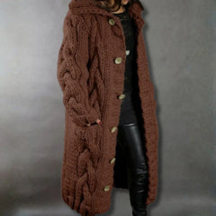 Alessia™ Elegant Cable Knit Coat 2