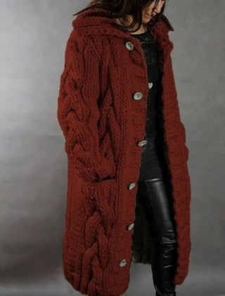 Alessia™ Elegant Cable Knit Coat 3