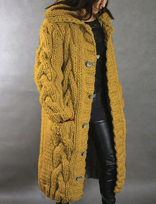 Alessia™ Elegant Cable Knit Coat 8