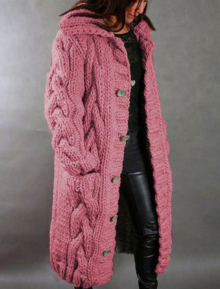 Alessia™ Elegant Cable Knit Coat 9