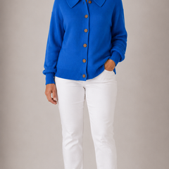 Amara™ | Classic Collared Knit Cardigan 1