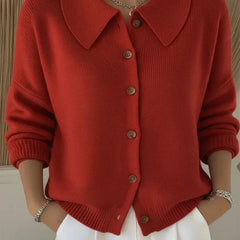 Amara™ | Classic Collared Knit Cardigan 2