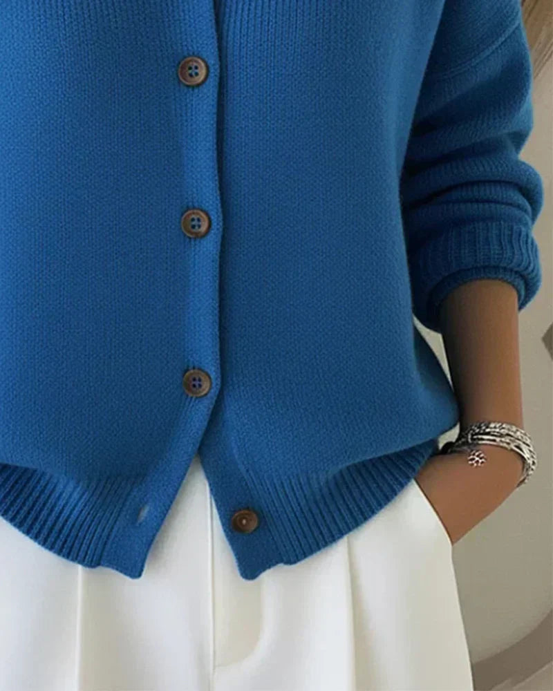 Amara™ | Classic Collared Knit Cardigan 4