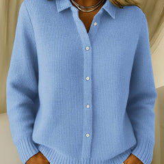 Amari™ | Classic Waffle Knit Cardigan 0