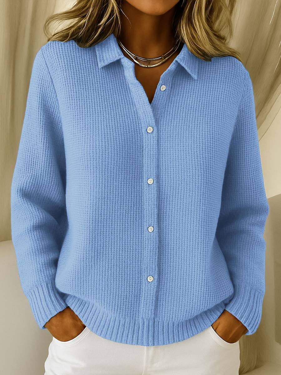 Amari™ | Classic Waffle Knit Cardigan 0