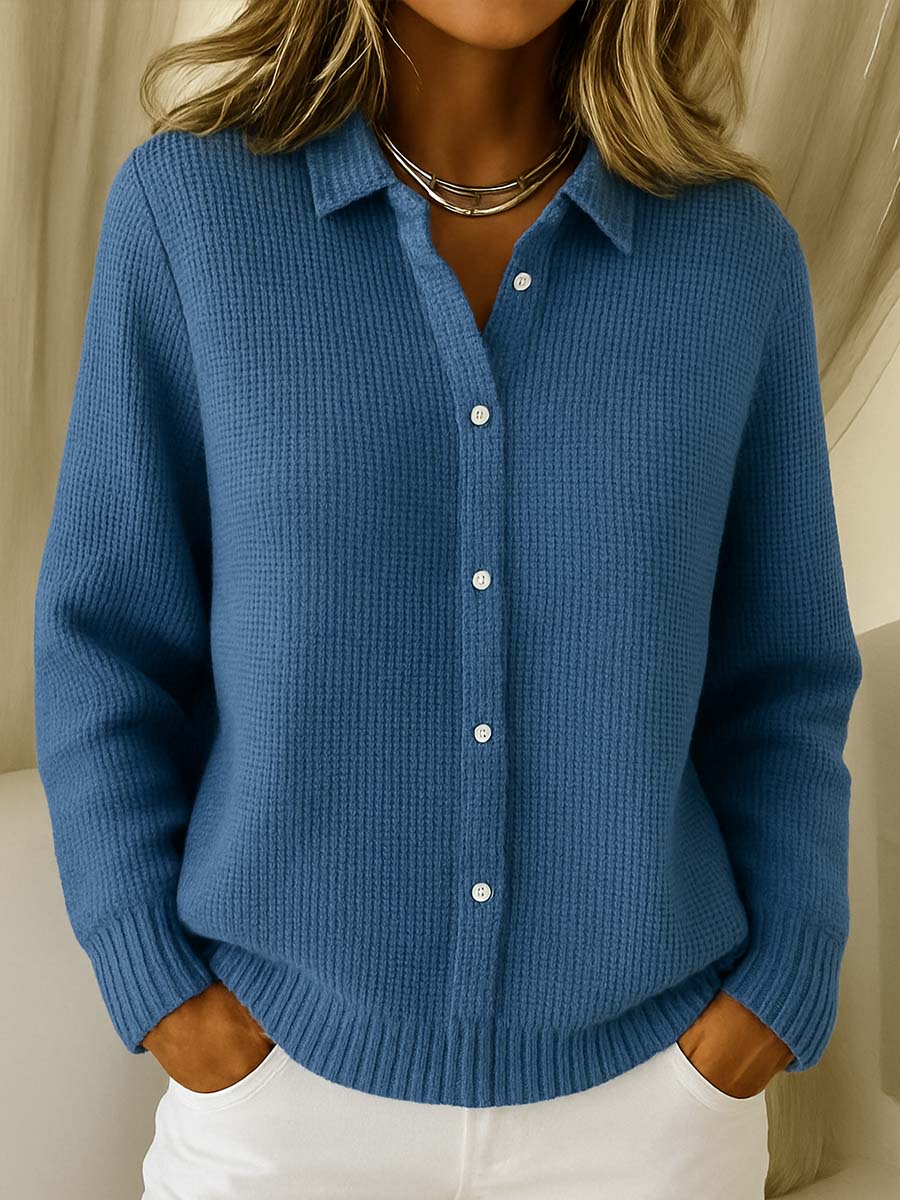 Amari™ | Classic Waffle Knit Cardigan 2