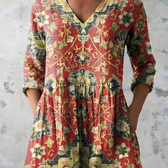 Amoura | Long Blouse with V-Neck 0