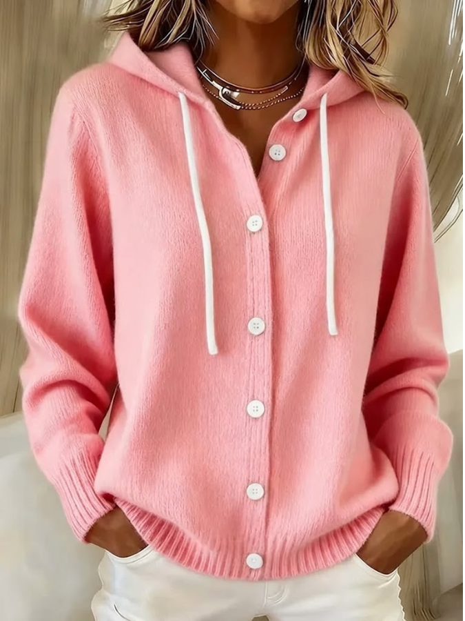 Bella™ | Cozy Hooded Knit Cardigan 0
