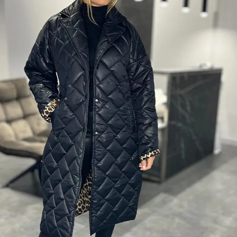 Briar™ Diamond Quilted Long Coat 0