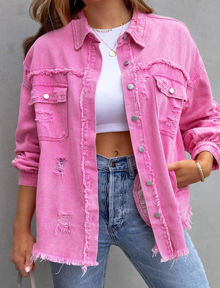 Chloe™ Ripped Denim Jacket 0