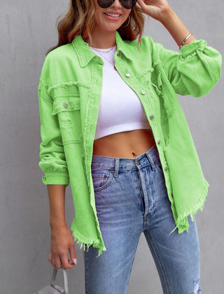 Chloe™ Ripped Denim Jacket 4