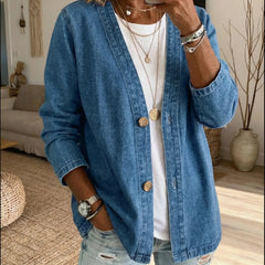 Corinne™ Denim Button Coat 0