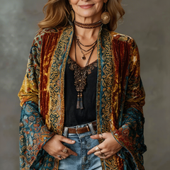 Darcy™ Boho Embroidered Kimono Cardigan 0