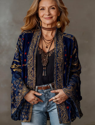Darcy™ Boho Embroidered Kimono Cardigan 1