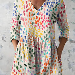 Everlee | Long Blouse with V-Neck 0