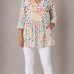 Everlee | Long Blouse with V-Neck 1
