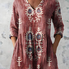 Everly | Long Blouse with V-Neck 3