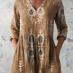 Everly | Long Blouse with V-Neck 4