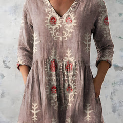 Everly | Long Blouse with V-Neck 5