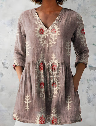 Everly | Long Blouse with V-Neck 5