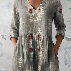 Everly | Long Blouse with V-Neck 6