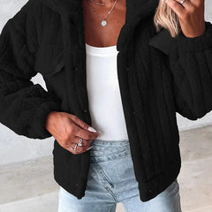 Florienne™ Fuzzy Single-Breasted Coat 1