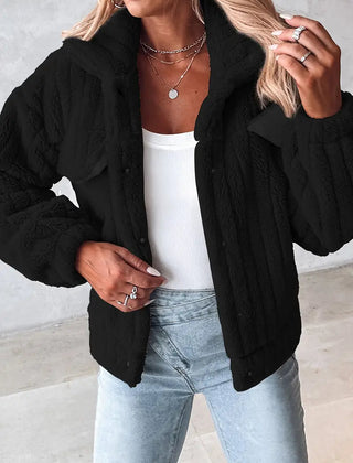 Florienne™ Fuzzy Single-Breasted Coat 1