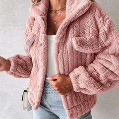 Florienne™ Fuzzy Single-Breasted Coat 2