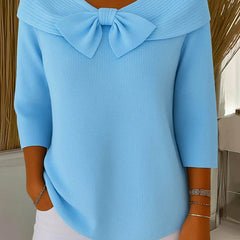 Giana™ | Elegant Bow Knit Jumper 0