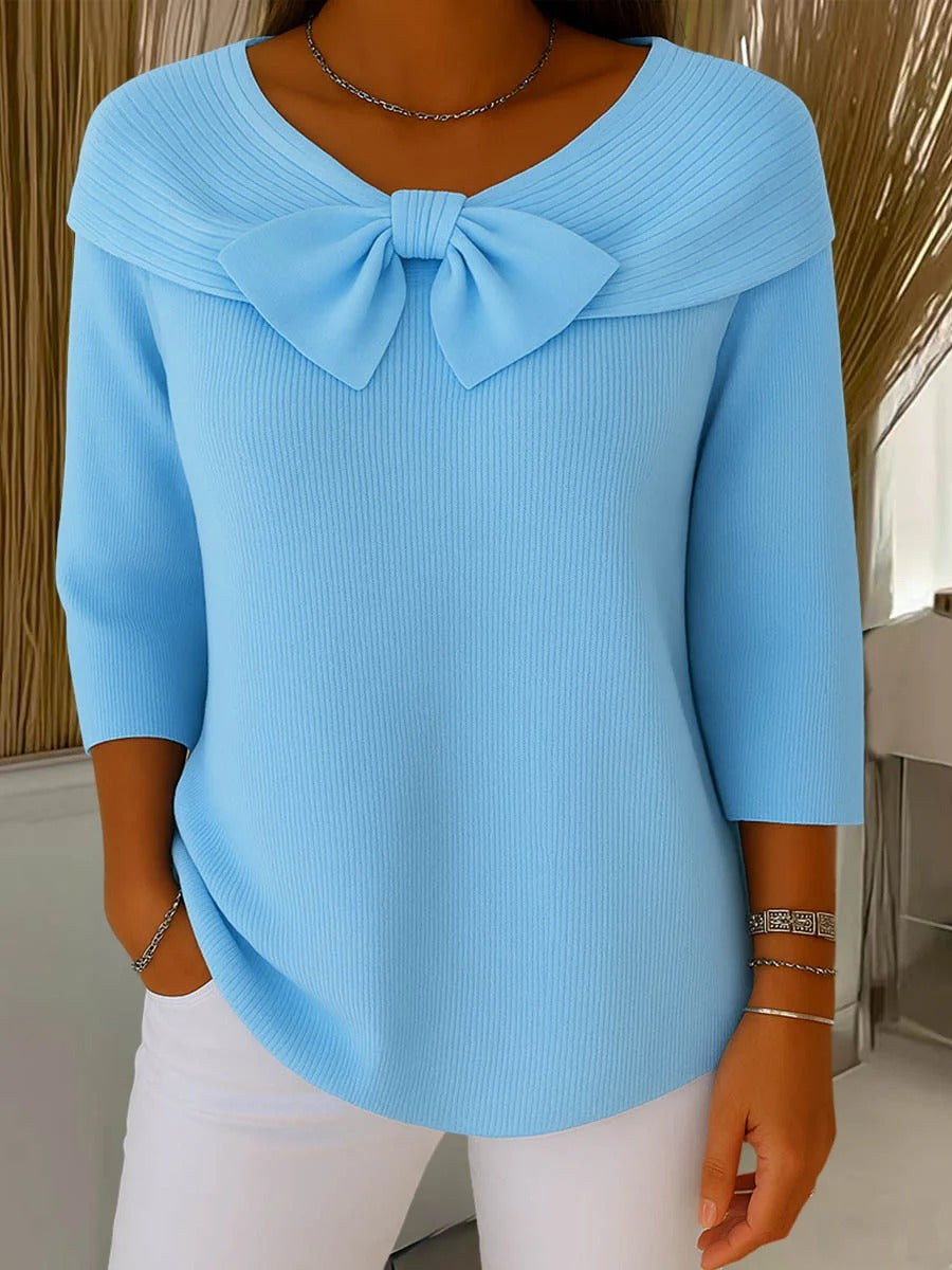 Giana™ | Elegant Bow Knit Jumper 0