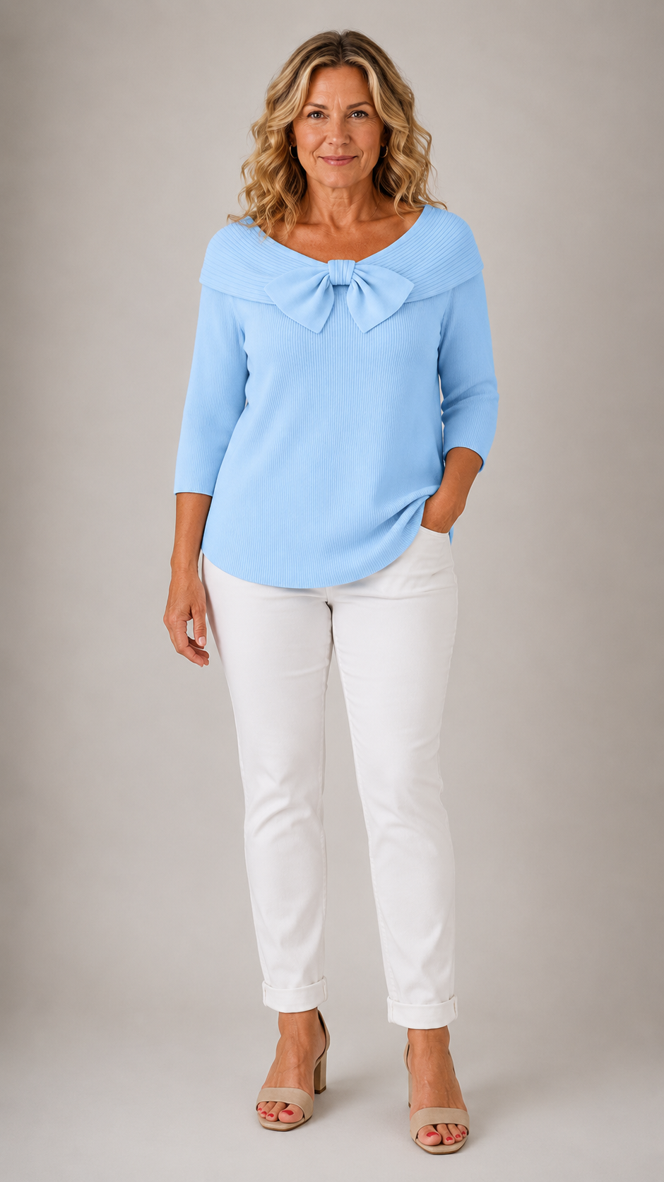 Giana™ | Elegant Bow Knit Jumper 1