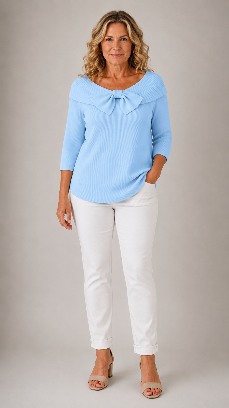 Giana™ | Elegant Bow Knit Jumper 1