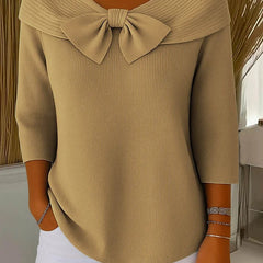 Giana™ | Elegant Bow Knit Jumper 3