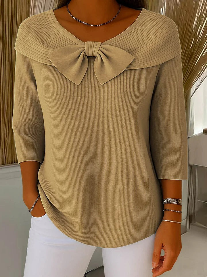 Giana™ | Elegant Bow Knit Jumper 3