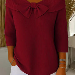 Giana™ | Elegant Bow Knit Jumper 4