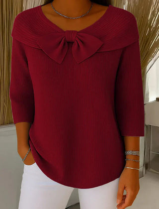 Giana™ | Elegant Bow Knit Jumper 4