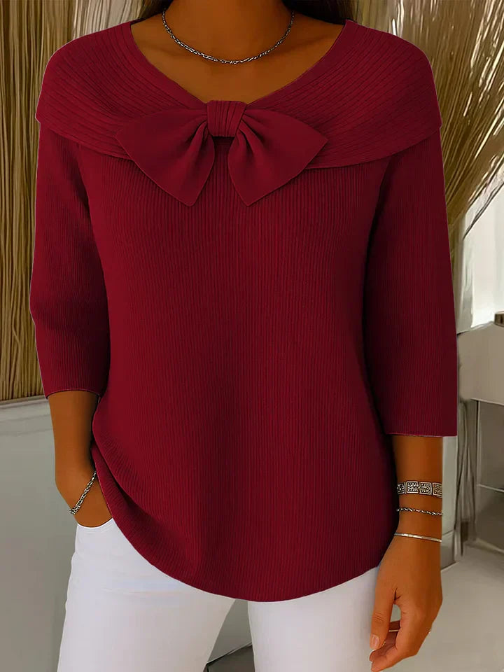 Giana™ | Elegant Bow Knit Jumper 4