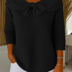 Giana™ | Elegant Bow Knit Jumper 6
