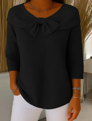 Giana™ | Elegant Bow Knit Jumper 6