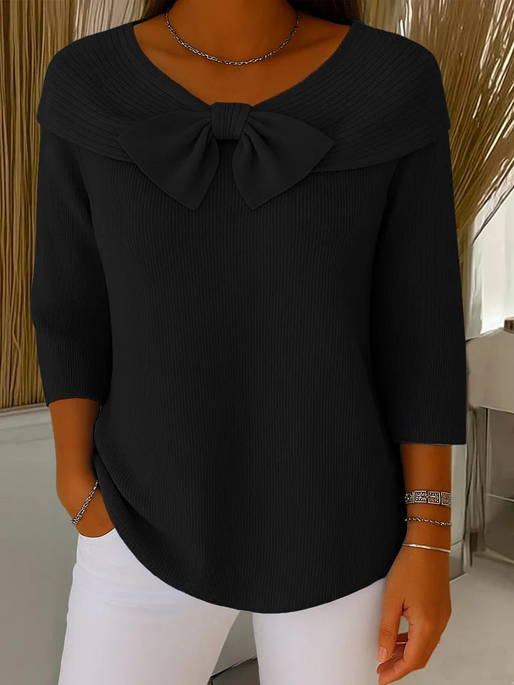 Giana™ | Elegant Bow Knit Jumper 6
