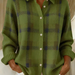 Haley™ | Cozy Plaid Knit Cardigan 3
