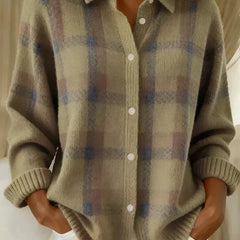 Haley™ | Cozy Plaid Knit Cardigan 4