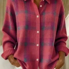 Haley™ | Cozy Plaid Knit Cardigan 5