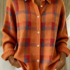 Haley™ | Cozy Plaid Knit Cardigan 6