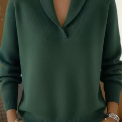 Isabelle™ | Elegant Shawl Collar Knit Jumper 4