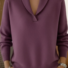 Isabelle™ | Elegant Shawl Collar Knit Jumper 7
