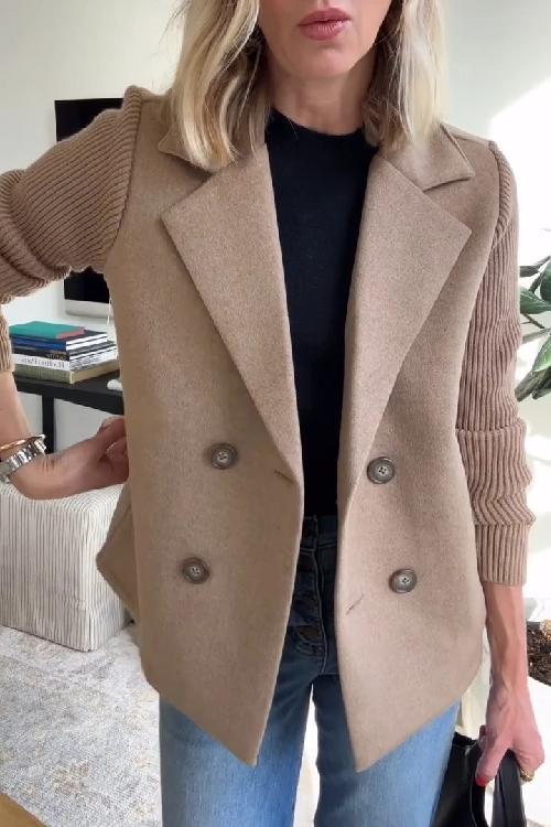 Isley™ Button Sleeves Casual Coat 0