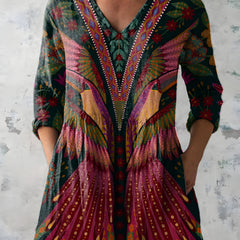 Jayla | Long Blouse with V-Neck 0